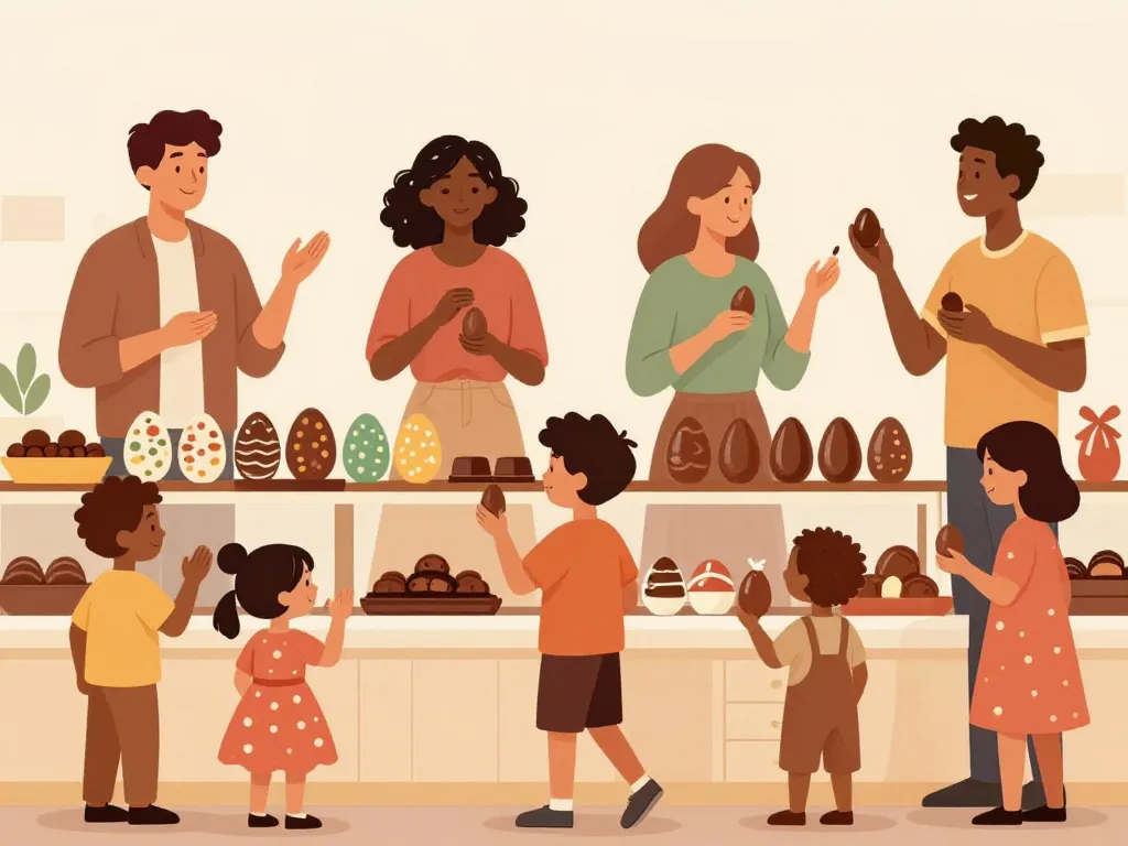 choix chocolat de pâques 2025 enfants adultes famille