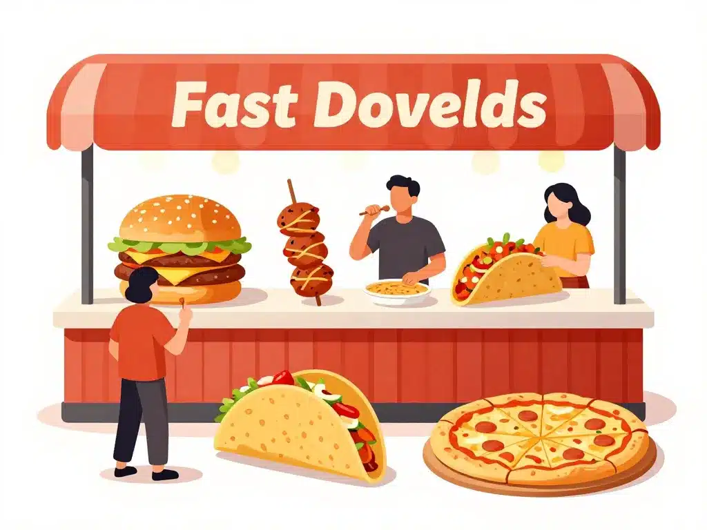 Vue d’ensemble BK Food Seyssel avec burgers et tacos