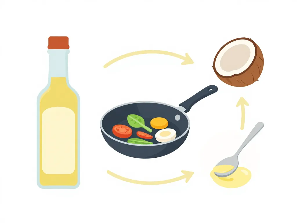 cuisiner l huile de coco schéma utilisation quotidienne et dosage en cuisine