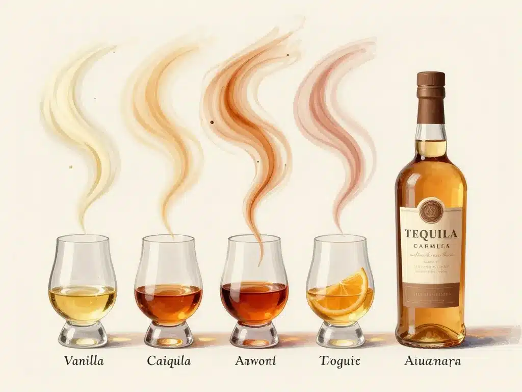 Don Julio 1942 dégustation verre élégant arômes vanille caramel fruit