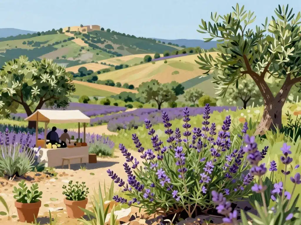 farigoule proche paysage provence