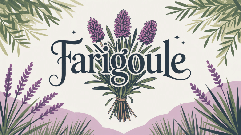 bouquet de farigoule sur fond provence