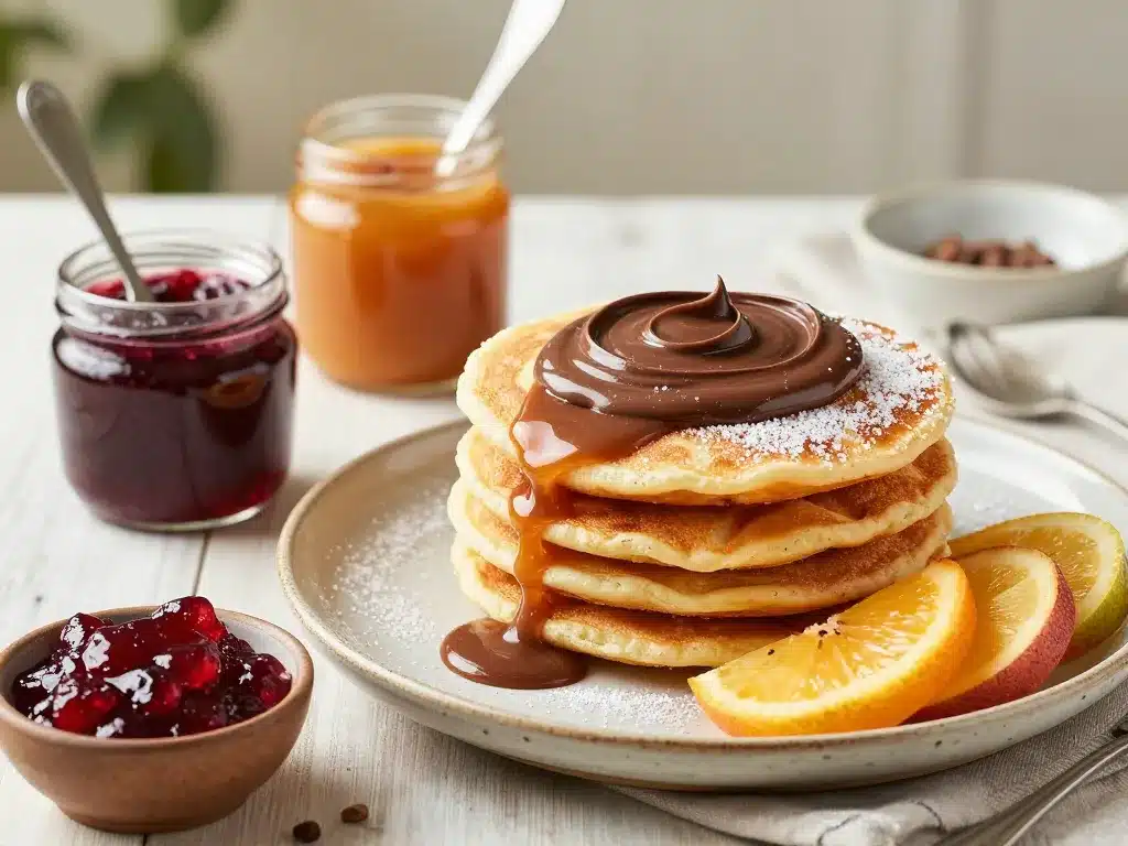 garnitures sucrées pour galette bretonne sucrée caramel chocolat fruits