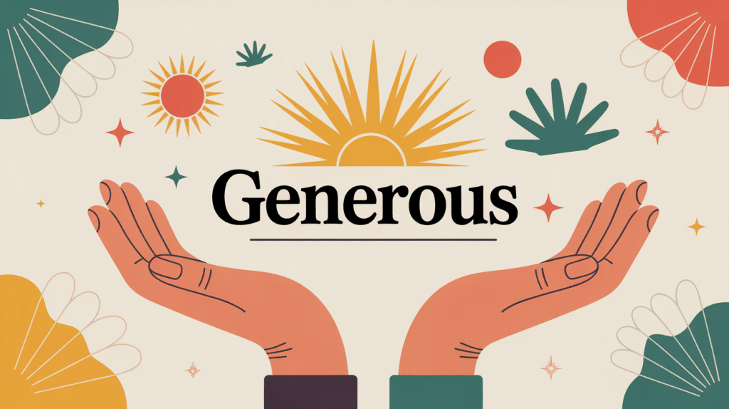 illustration generous generous SEO anglais