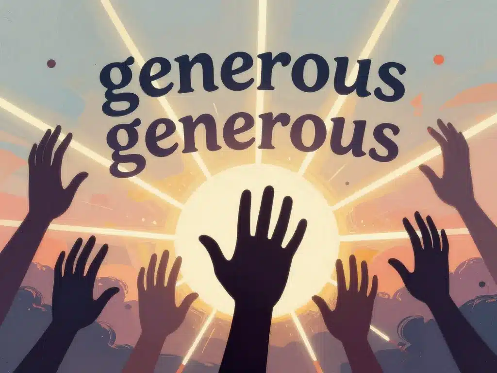 visuel generous generous expressif anglais