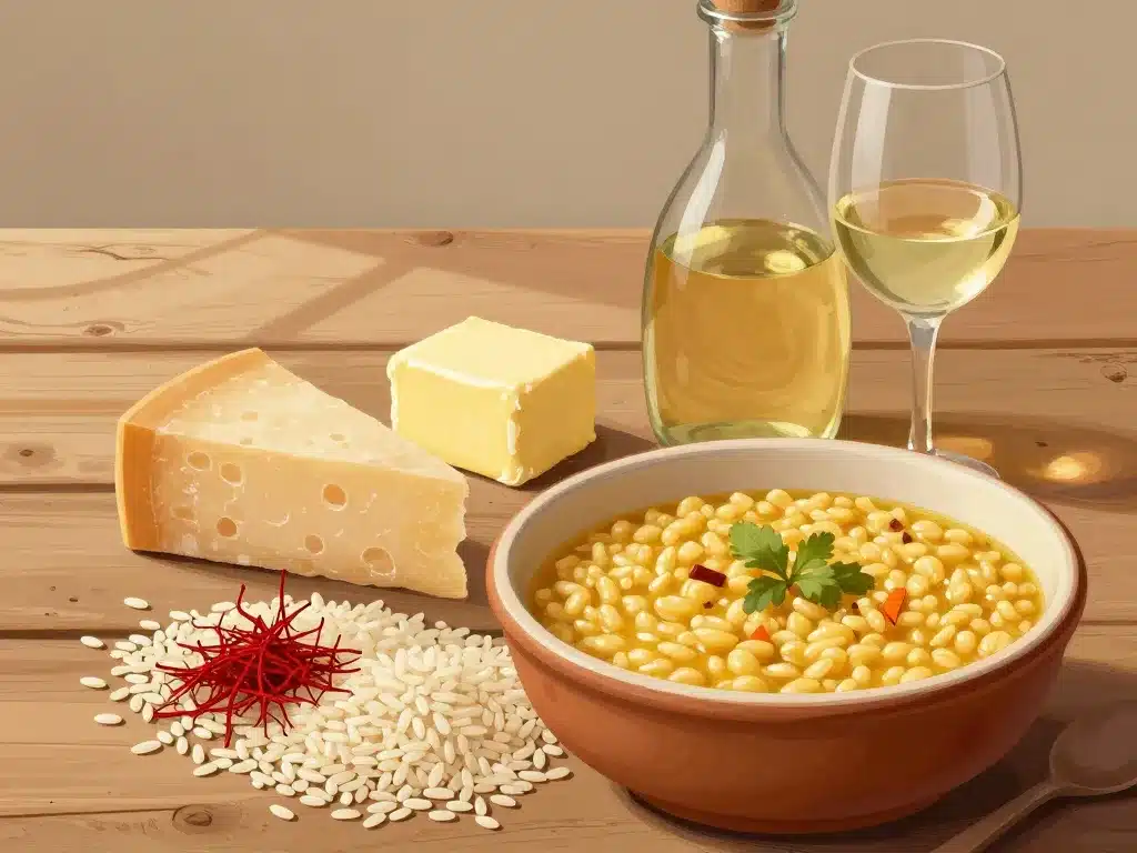 arborio safran parmesan risotto a zafferano