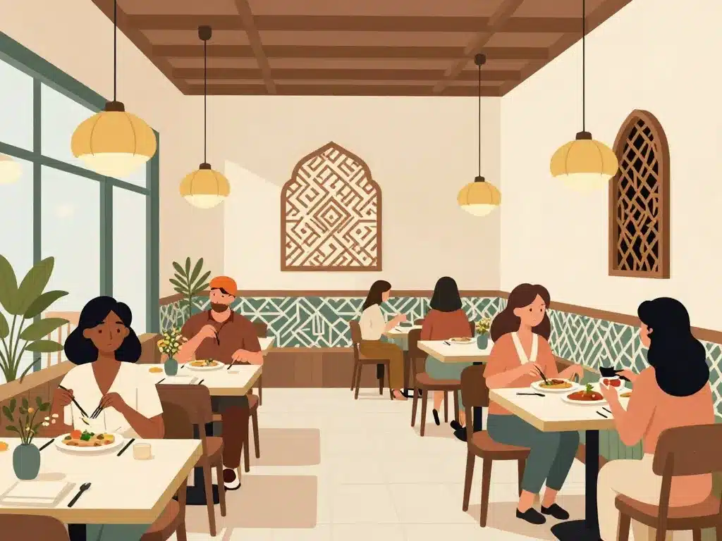 LEB Restaurant identité ambiance restaurant moderne