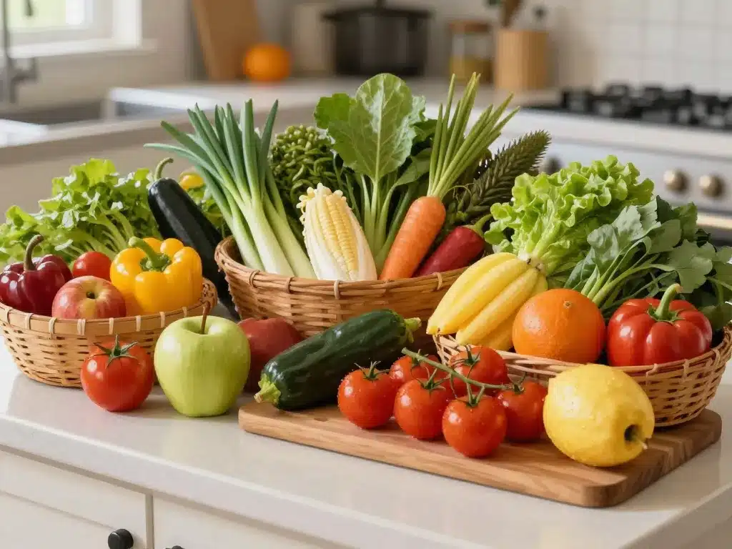 menu du mois fruits et légumes de saison