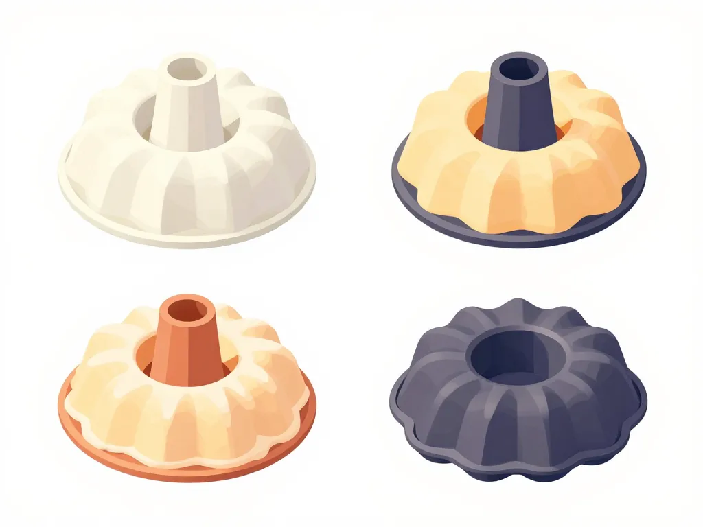 diagramme moule savarin baba bundt et leurs desserts