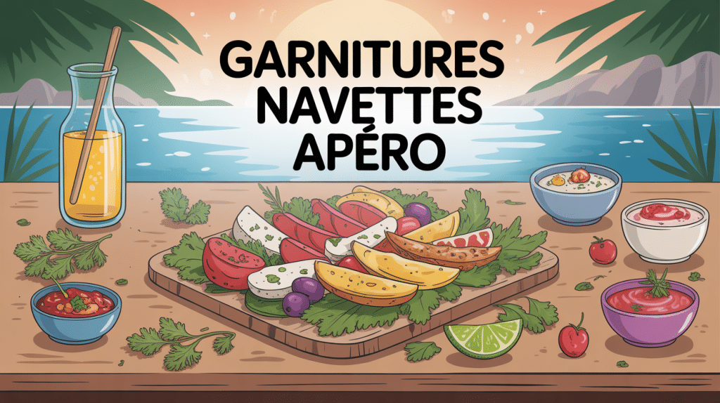 navette apéro idée garniture plateau convivial varié