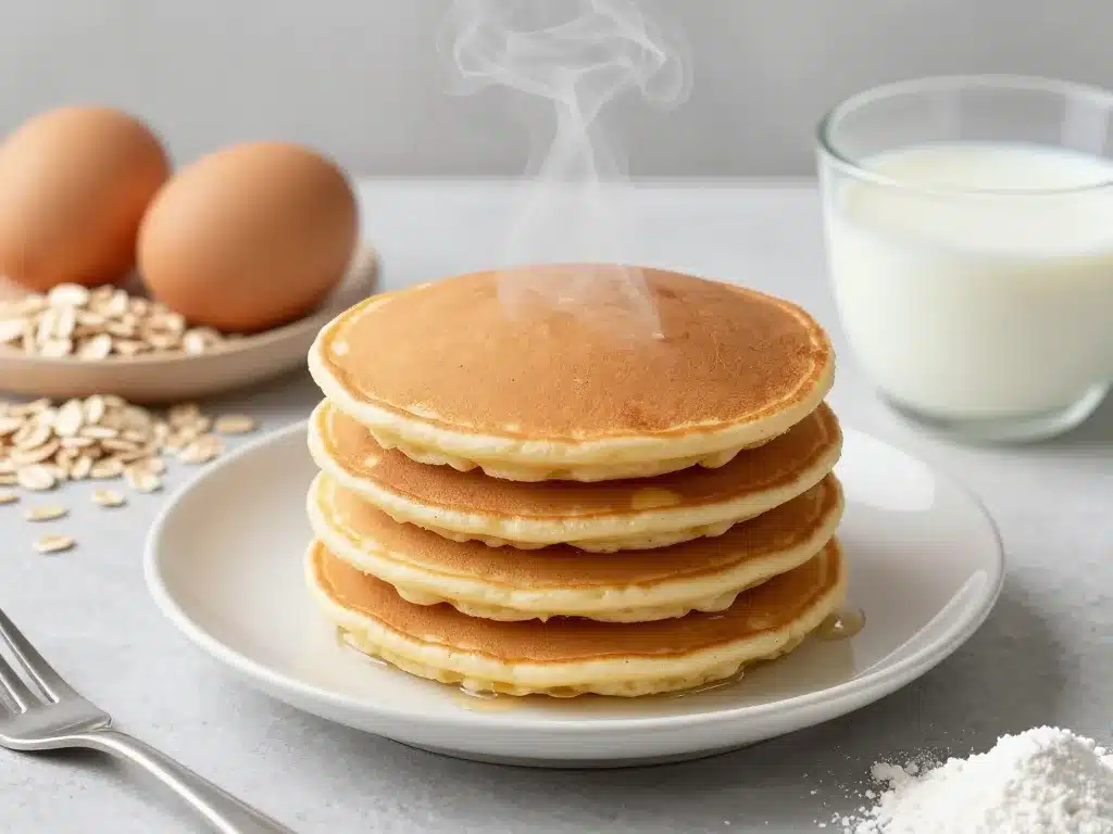 stack pancake avoine texture dorée