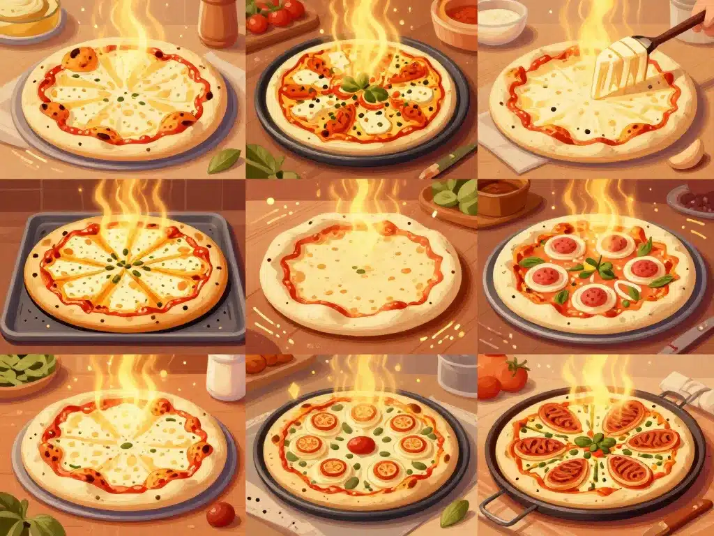 cuisson pate a pizza sans levure variantes et garnitures