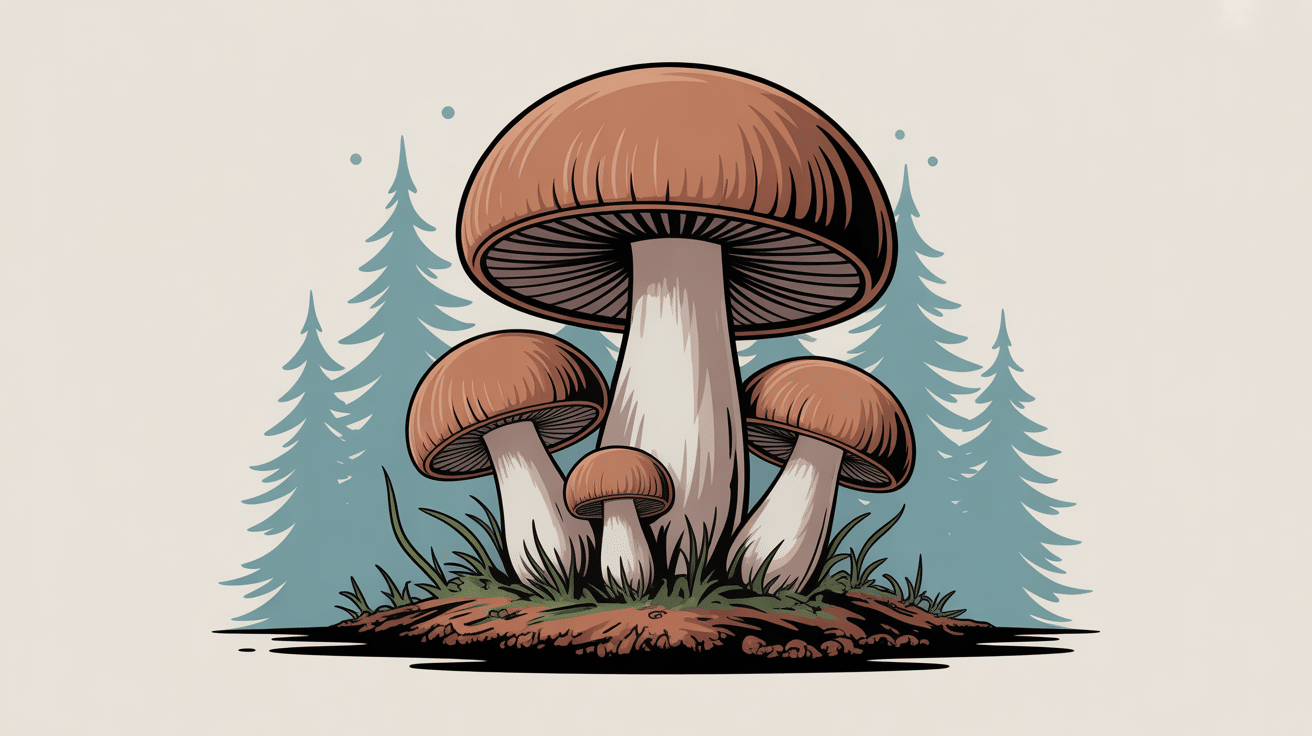 illustration pied de mouton en forêt stylisée avec aiguillons visibles