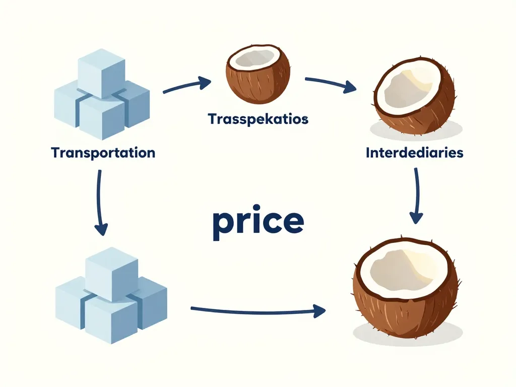 prix d une noix de coco facteurs variation