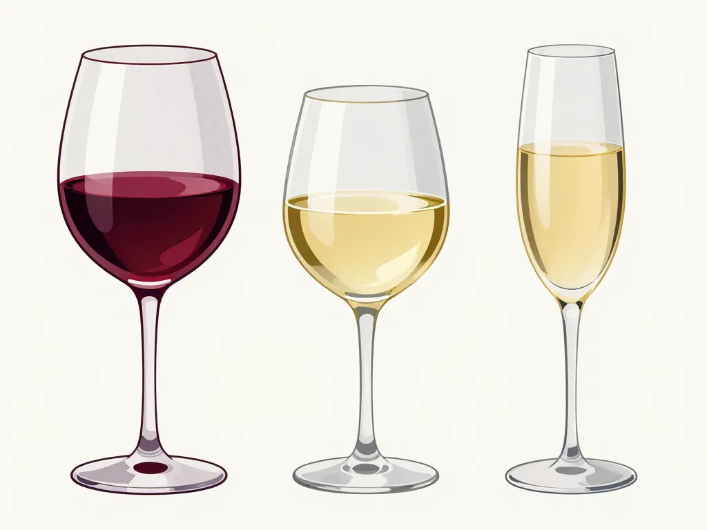 Types de verres à vin pour chaque cuvée