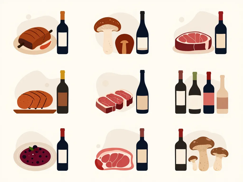 Diagramme quel vin avec chevreuil cuisson sauce