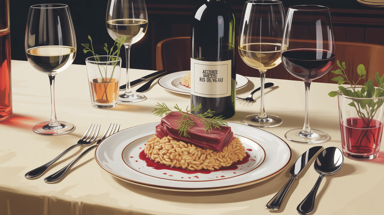 accord mets vins quel vin avec des ris de veau illustration gastronomique