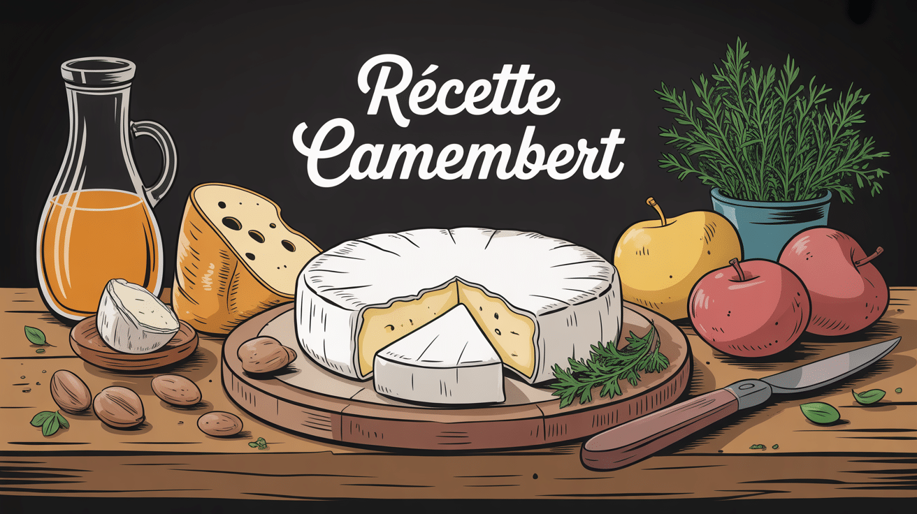 recette du camembert sur table festive