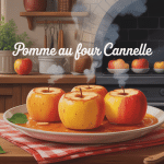 recette pomme au four cannelle image ambiance automne