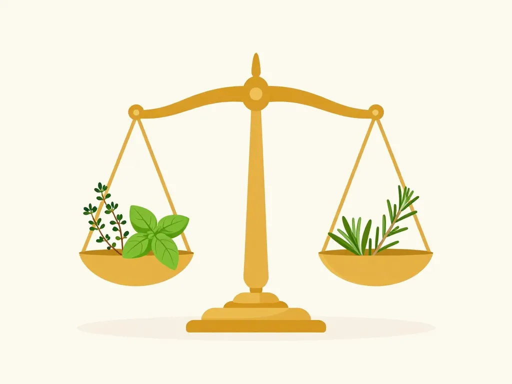 Dosage herbes pour remplacement origan