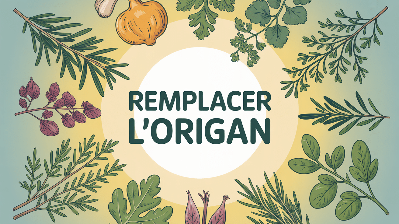Illustration herbes pour remplacement origan