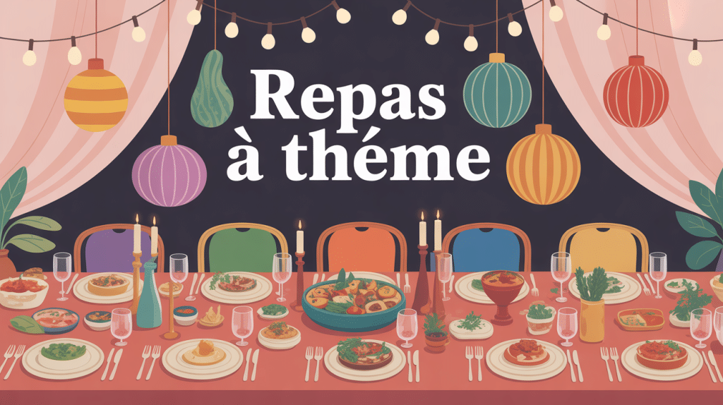 repas à thème ambiance conviviale et festive