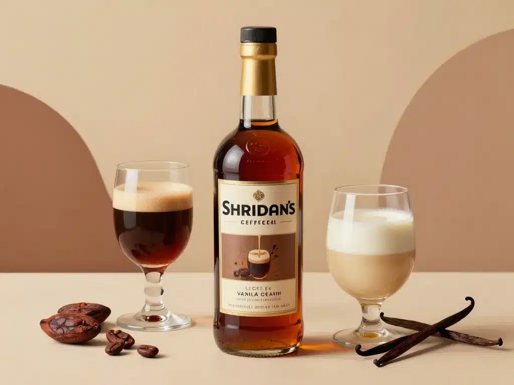 sheridan's liqueur bouteille deux chambres contraste crème café