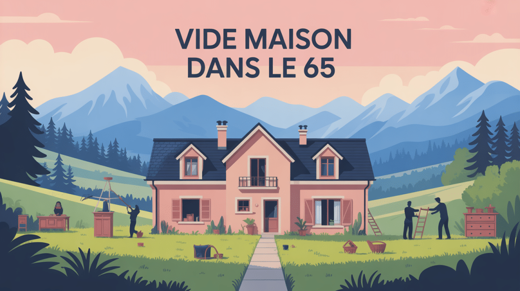 vide maison dans le 65 illustration débarras serein Hautes-Pyrénées